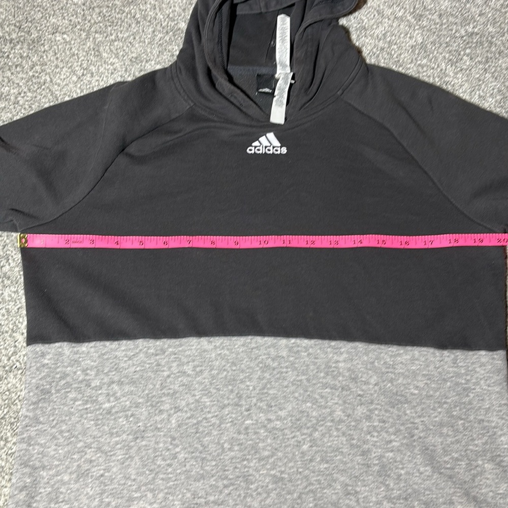 Adidas Two-Tone rugby Hoodie slouchy loose fit sweatshirt casual sporty small - Picture 9 of 10